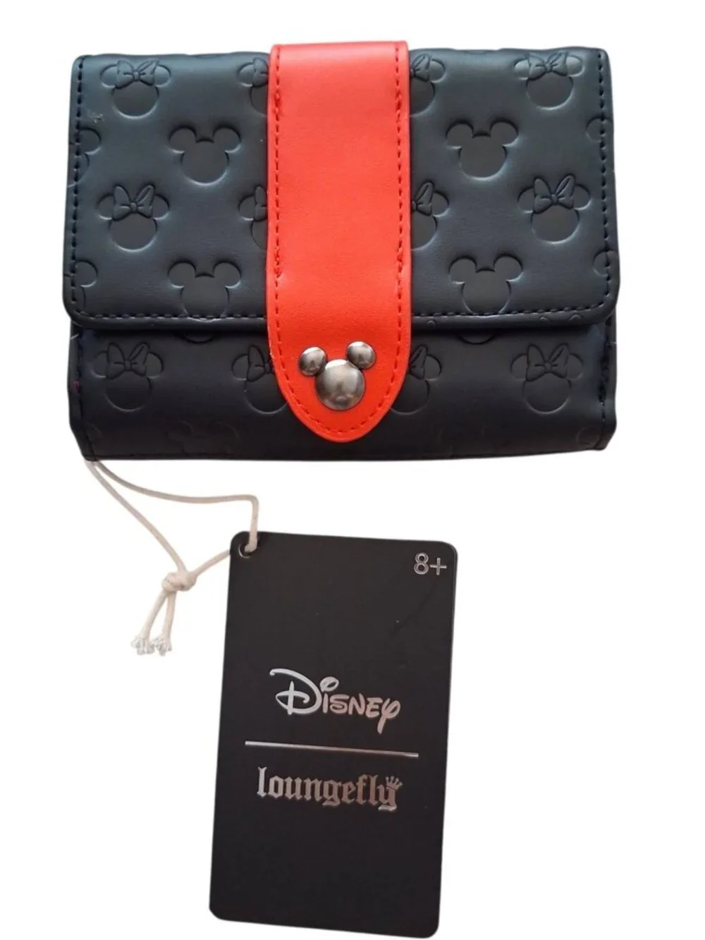 Loungefly Disney Mickey & Minnie Debossed Silhouettes Wallet NEW NWT